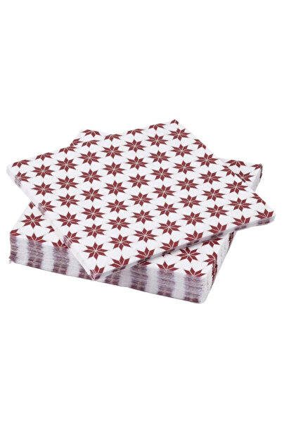 Atlas Mutfak Yıldız Desenli Kağıt Peçete 33x33 cm - 30 Adet