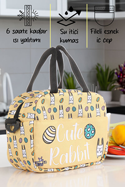 GIMOSA حقيبة حرارية مقاومة للماء معزولة حراريًا للأطفال، حقيبة حمل للطعام، حق...