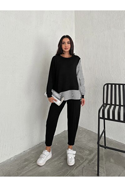 sportiness SET DE ȚESĂTURI MODALE OVERSIZE CU DETALII DE DUNĂ POPLIN