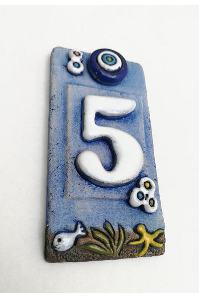 SUME Special Design Ceramic 5 Door Number Door Accessory