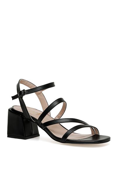 İnci Leila 3fx Schwarze Sandalen mit Absatz für Damen