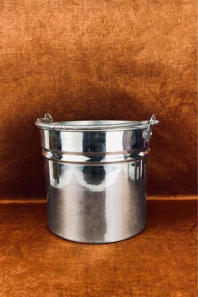 Tiesa Home 5 liter Aluminum Yogurt Water Bucket - Container with Handle and Copper, Satıl 15no