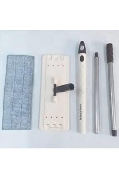 abnturk Tablet Mop Yedek Set 105cm Metal Sopa,Cırtlı Plastik Palet+Paspas Mic...
