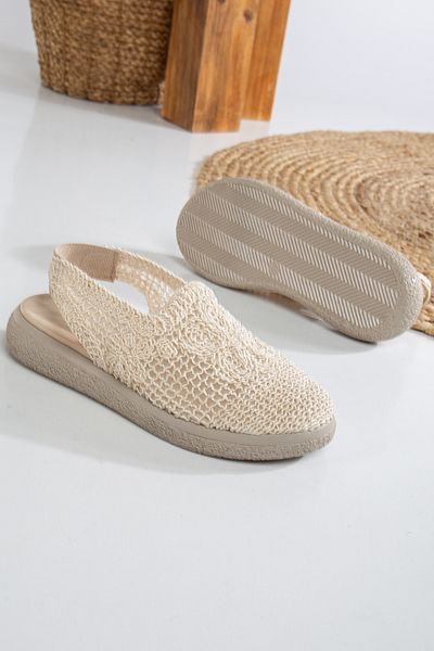 Mc vay Shoes Sandale de damă elegante, cu talpă ortopedică împletită cu cauciuc, vă rugăm să preferați o mărime mai mică!! !