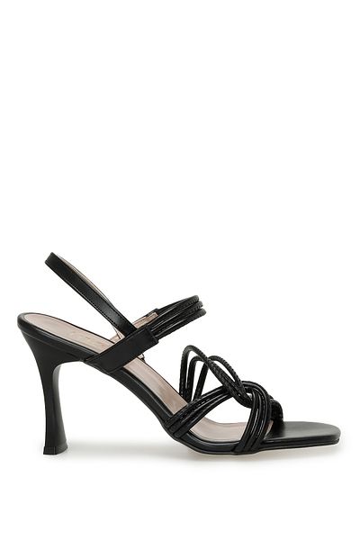 İnci Narcıso 3fx Schwarze Damen-Sandalen mit Absatz