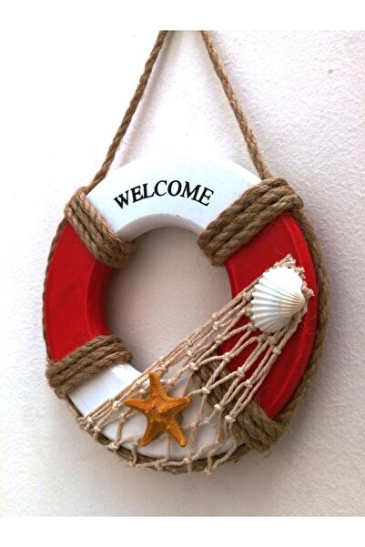 SUME Dekoratif Can Simidi Welcome Hediyelik Duvar Kapı Süsü Hoşgeldiniz