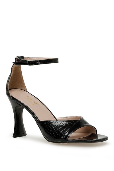 İnci Pearl Major 3Fx Black Women's Heeled Sandals
