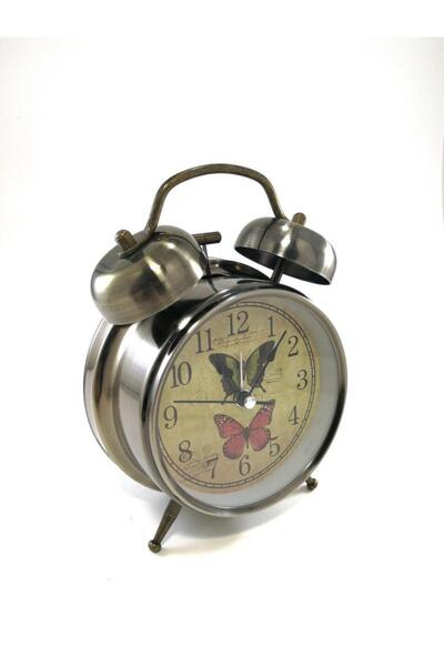 SUME Dekoratif Çalar Saat Ev Ofis Aksesuar Nostaljik Işıklı Masa Saati