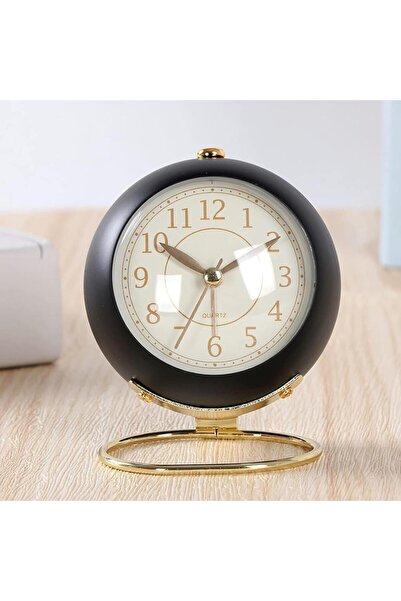 SUME Dekoratif Modern Tarz Tasarım Lüks Stil Metal Işıklı Çalar Saat Ev Ofis ...