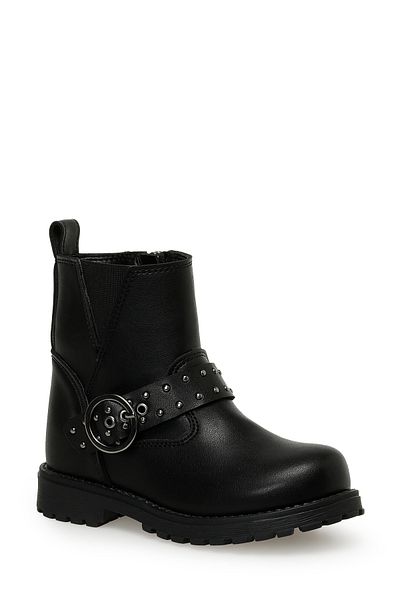 SEVENTEEN Black GLOVE 3PR Girl's Biker Boots