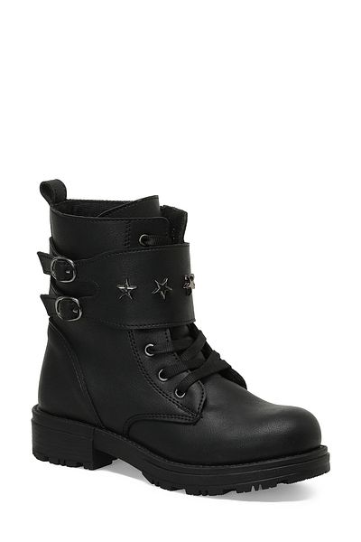 SEVENTEEN SARA 3PR Black Girls Sneaker Boots