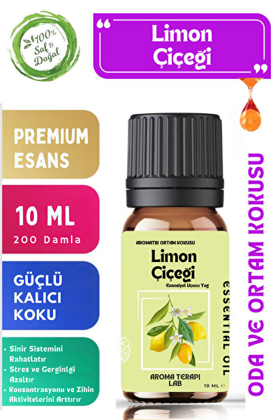 Aroma Terapi Lab Limon Çiçeği - Esansiyel Uçucu Yağ - Oda Ve Ortam Kokusu - A...