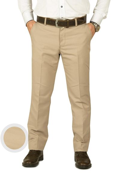 wontilotte Men's Beige Linen Trousers with Armlets