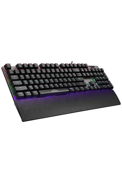 Everest Mk7 Gri Usb Bilek Destekli Mekanik Klavye Q Blue Switch Gaming Oyuncu Klavyesi