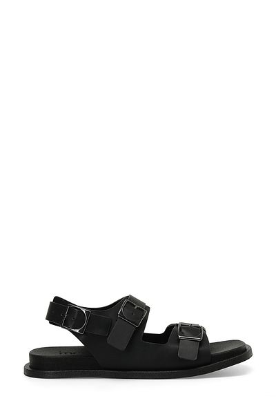 İnci INCI DANIEL 4FX Schwarze flache Damensandalen