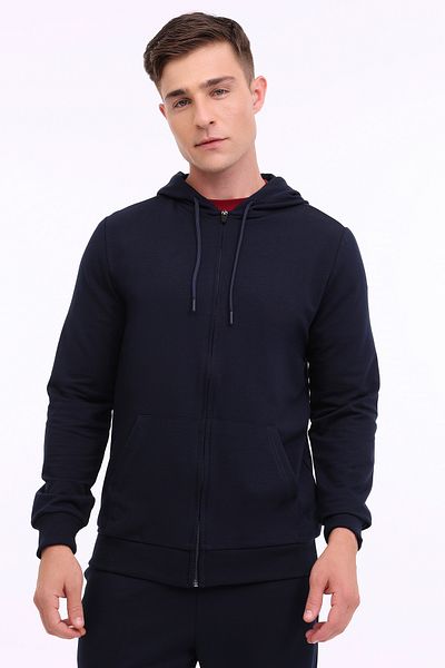Kinetix Marineblaues Herren-Trainingsoberteil – MB SN87 FZ HD 4PR