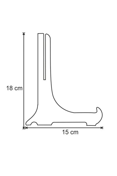 SUME Geçmeli Teşhir Ayağı Stand Fotoğraf Tablo Çerçeve Ayağı Kalın Sunum Ayağı Büyük Boy 15x18 Cm