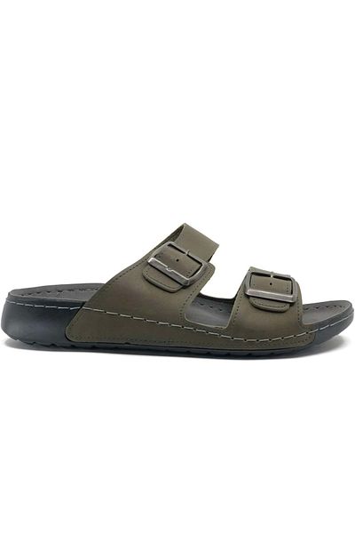 Kids Club Shoes Aryan 80-955 Dr. Προτεινόμενες Ορθοπεδικές Ανδρικές Παντόφλες Πράσινες