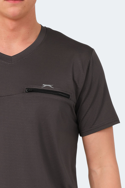Slazenger Ανδρικό T-Shirt Kallias Σκούρο Γκρι