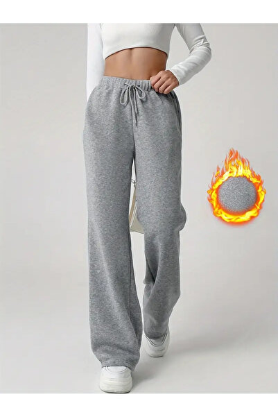 CAONNES Γκρι εύκαμπτο άνετο ύφασμα - Γυναικεία φούτερ με χαλαρή εφαρμογή SHAH...