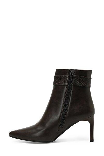 İnci Incı Blonn.y 3pr hnědé dámské kozačky na podpatku