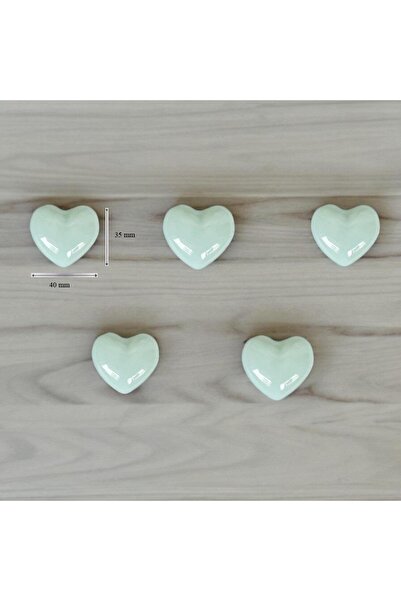 SUME 5 Adet Modern Kalp Kulp Bebek Çocuk Genç Odası Çekmece Dolap Mobilya Kulpu