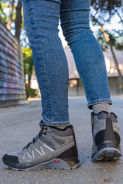 Salvano Herren Outdoorstiefel - NIGHT HI 3PR Smoked, 3-Faden-Set