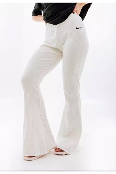 Nike Sportswear Yüksek Belli Fitilli Jarse Bol Paçalı Kadın Eşofman Altı DV78...