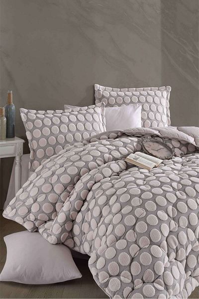 Clasy Σετ μονόχειρα σετ ύπνου Perle V1 Ecru Wellsoft Jacquard