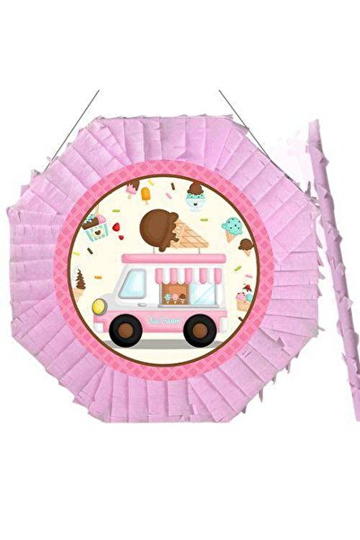 Parti Dükkanım Pinyata Dondurma Temalı 42 Cm Sopası