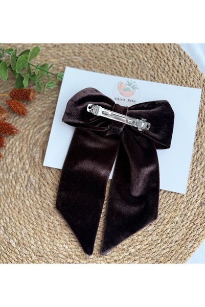 vikivin bebe Velvet Fabric Bow Buckle