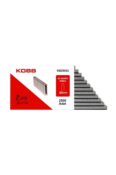 KOBB KBZ9022 22mm 2500 Adet 90 Serisi Ağır Hizmet Tipi Zımba Teli