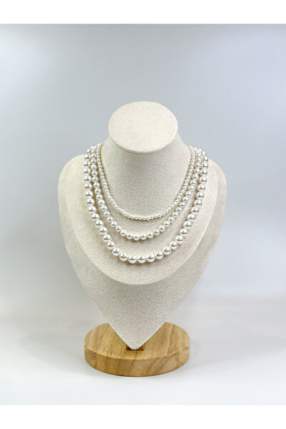 Zey Jewellery Üçlü İnci Kolye