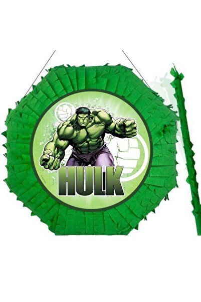 Parti Dükkanım Hulk Pinyata 42 Cm + Sopası