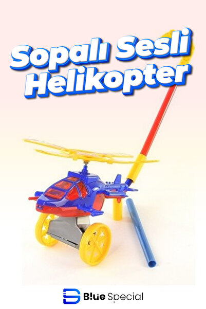 Oyuncak Sopalı Sesli Helikopter / 1 Adet