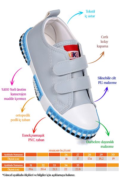 KARAMAZI Pantofi sport casual pentru băieți Karamazı Kids Kach Velcro