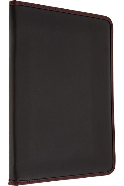 STOREMAX Lvnmblya 414-4 Secretary's Notebook A4 Secretary's File Secretary's Table with Zippered Leather Cover,
