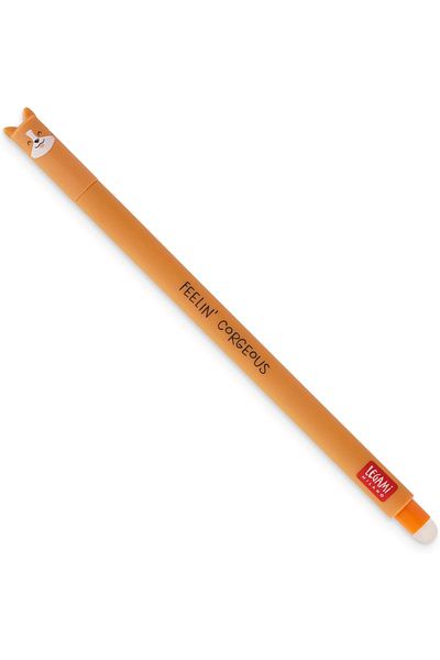 STOREMAX Shopmrt Erasable Gel Pen, Black Ink, with Corgi Motif 542093