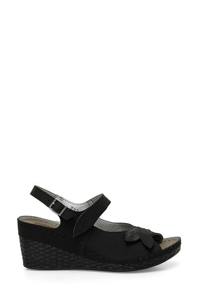 Polaris 166322.Z4FX - Black Women's Comfort Sandals