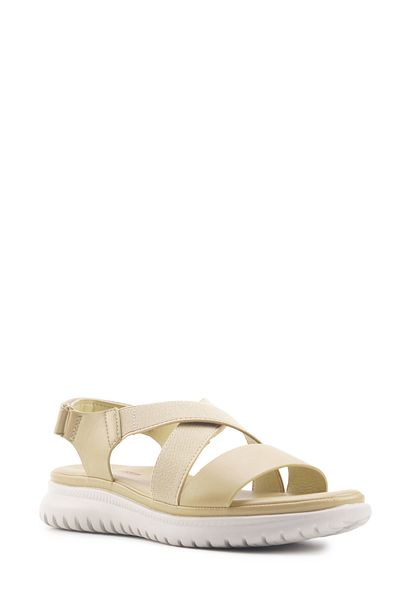 Travel Soft TRV2576.Z4FX Gelbe Damen-Komfortsandalen