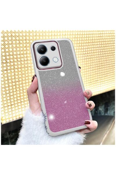 Zebana Xiaomi Redmi Note 14S Uyumlu Kılıf Zebana Işıltım Silikon Kılıf - Kame...