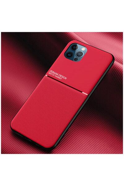Zebana Apple iPhone 12 Pro Max Compatible Case Design Silicone Case Red