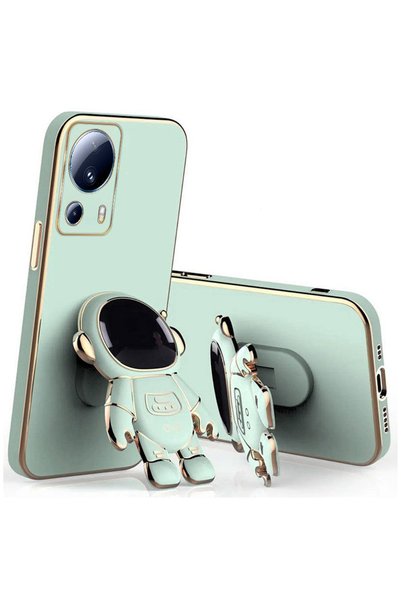 Zebana Xiaomi Mi 13 Lite Compatible Case Astronaut Silicone Case with Stand L...