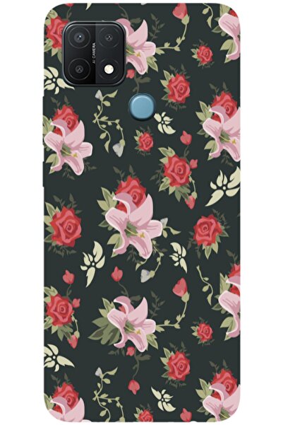 Zebana حافظة متوافقة مع هاتف اوبو A15 حافظة سيليكون زهور الربيع 1 ( مطبوع )