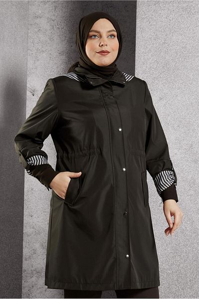 Alvina Hooded Trench Cotton 10918