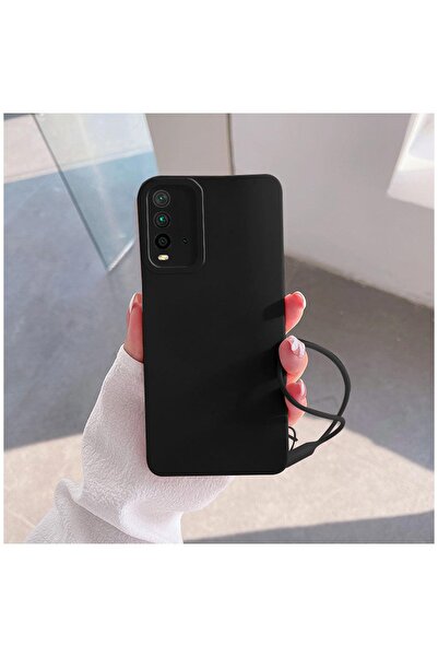 Zebana Xiaomi Redmi 9T Uyumlu Kılıf Love Yumuşak Silikon Kılıf Siyah