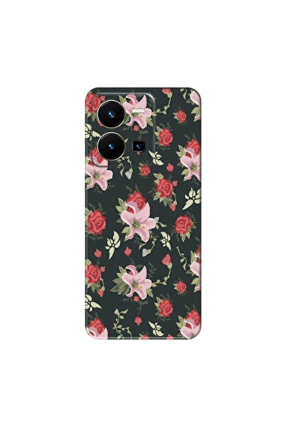 Zebana حافظة متوافقة مع هاتف Vivo Y35 من السيليكون بتصميم زهور الربيع 1 ( مطب...