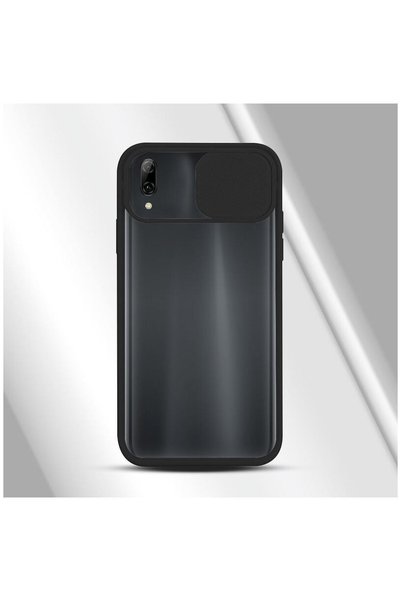 Zebana Samsung Galaxy A02 Compatible Case Camera Lens Protection Case Black