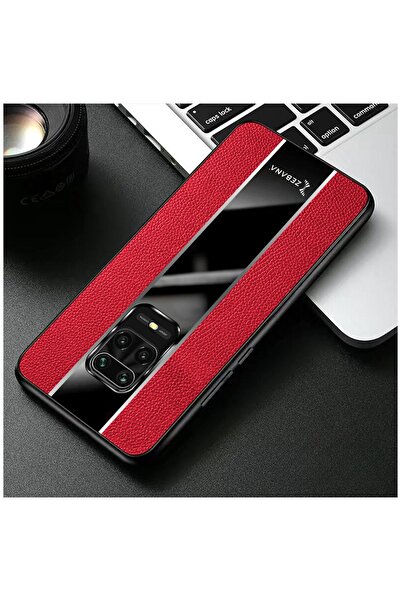 Zebana Xiaomi Redmi Note 9 Pro Compatible Case Premium Leather Case Red