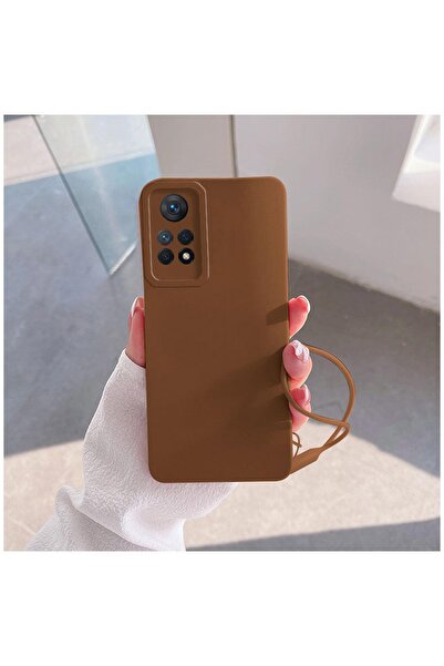 Zebana Xiaomi Redmi Note 12 Pro Uyumlu Kılıf Love Yumuşak Silikon Kılıf Kahve...